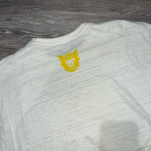 Human Made Yellow Heart Tee Large - Picture 5 of 8